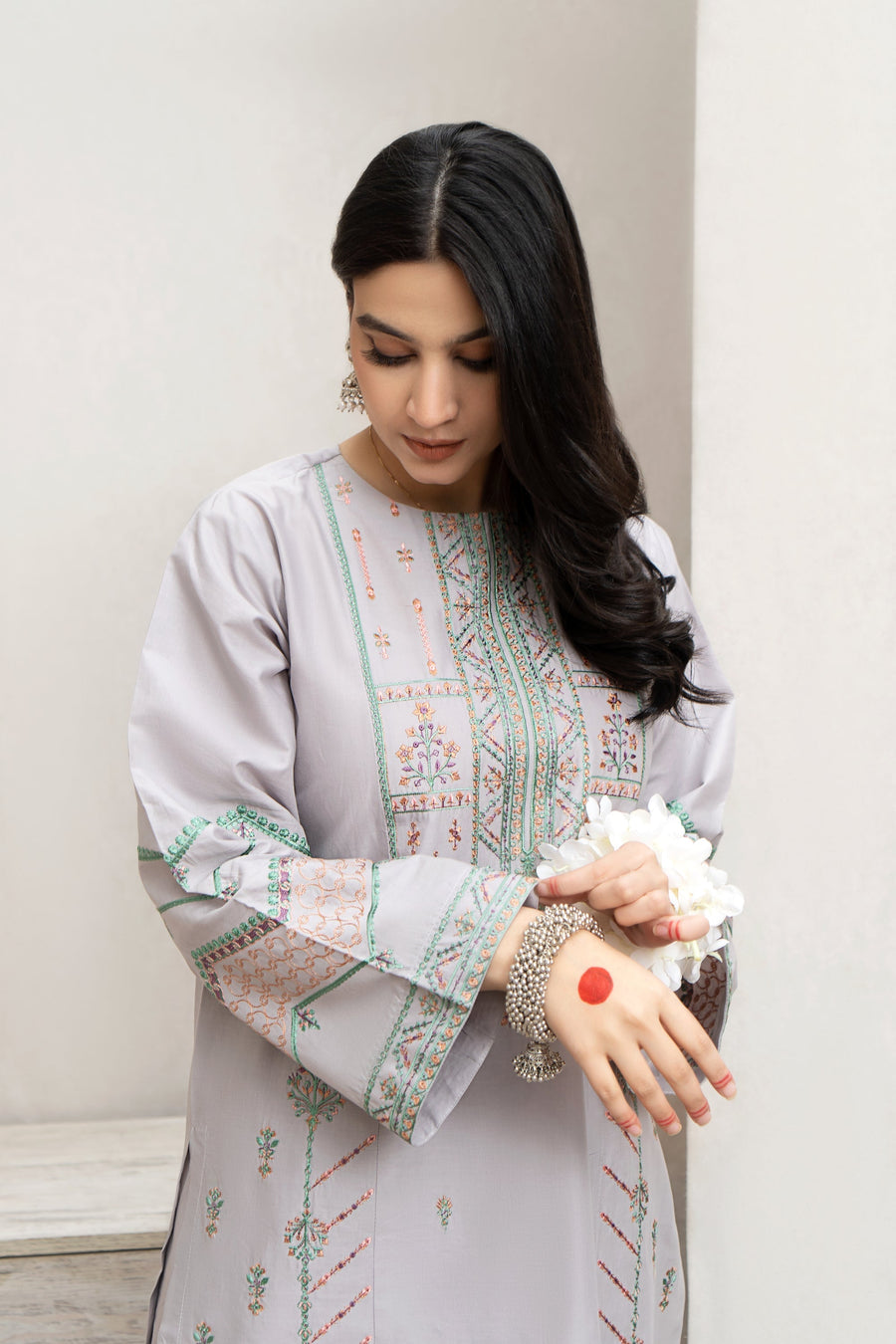 URGE - 3PC LAWN EMBROIDERED SHIRT WITH Digital PRINTED DUPATTA AND TROUSER -