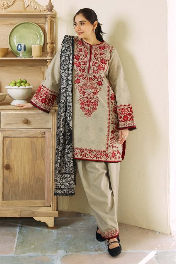 DUR_E_FISHAN’
(Premium Lawn)
Lawn 3pc 
Front Full Embroidered 
DAMAN EMBROIDERED 
DIGITAL PRINTED VOIL LAWN DUPATTA..