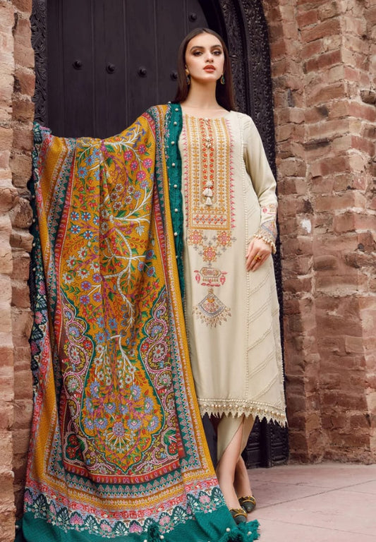 Maria B-(Premium Lawn 3pc)
Front Full Embroidery 
DIGITAL PRINTED LAWN DUPATTA-